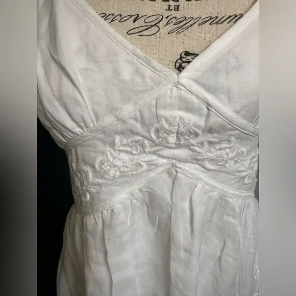 J.Crew Embroidered midi dress in ramie NWT Size 4 - Picture 6 of 9